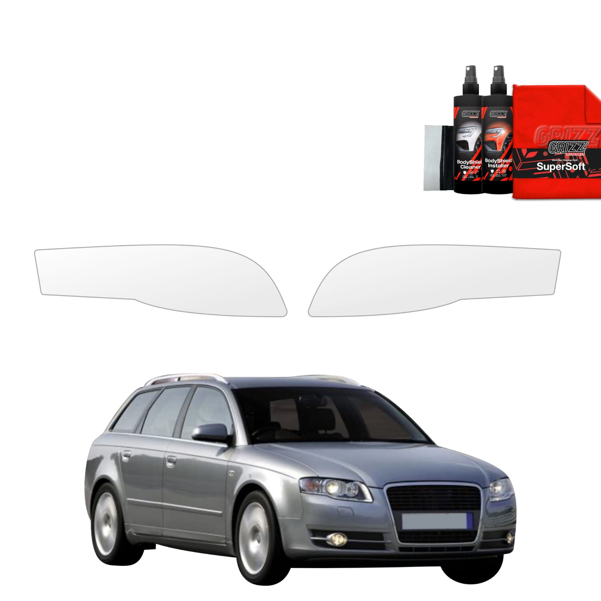 2w1 Folia ochronna na lampy Grizz Protector do Audi A4 B7 Avant (2004-2008)