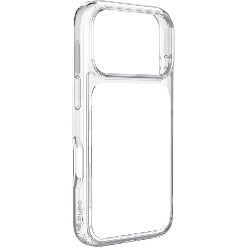 Etui Puro Plate Mag do iPhone 18 Pro Max / 17 Pro Max do MagSafe, przezroczysto-białe