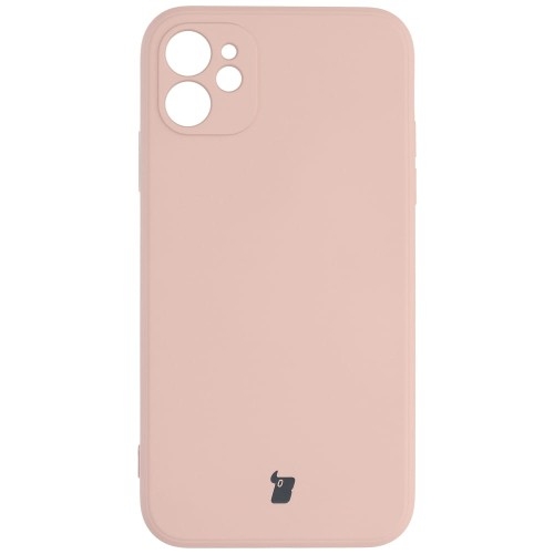 Image of Etui Bizon Case Silicone do iPhone 11, jasnoróżowe