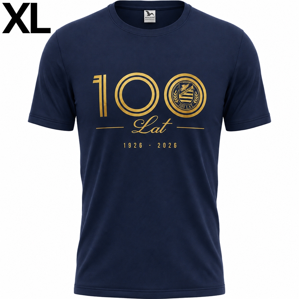 Koszulka jubileuszowa, OKS „1926 OKS 2026”, granatowo-złota, XL