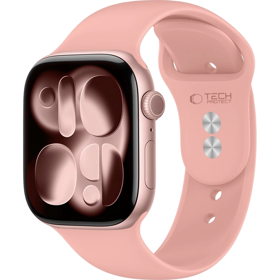 Pasek Tech-Protect Silicone, Apple Watch 49/46/45/44 mm, różowy