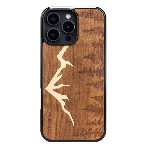 Image of Drewniane etui do iPhone 16 Pro Max, Bewood Góry Imbuia