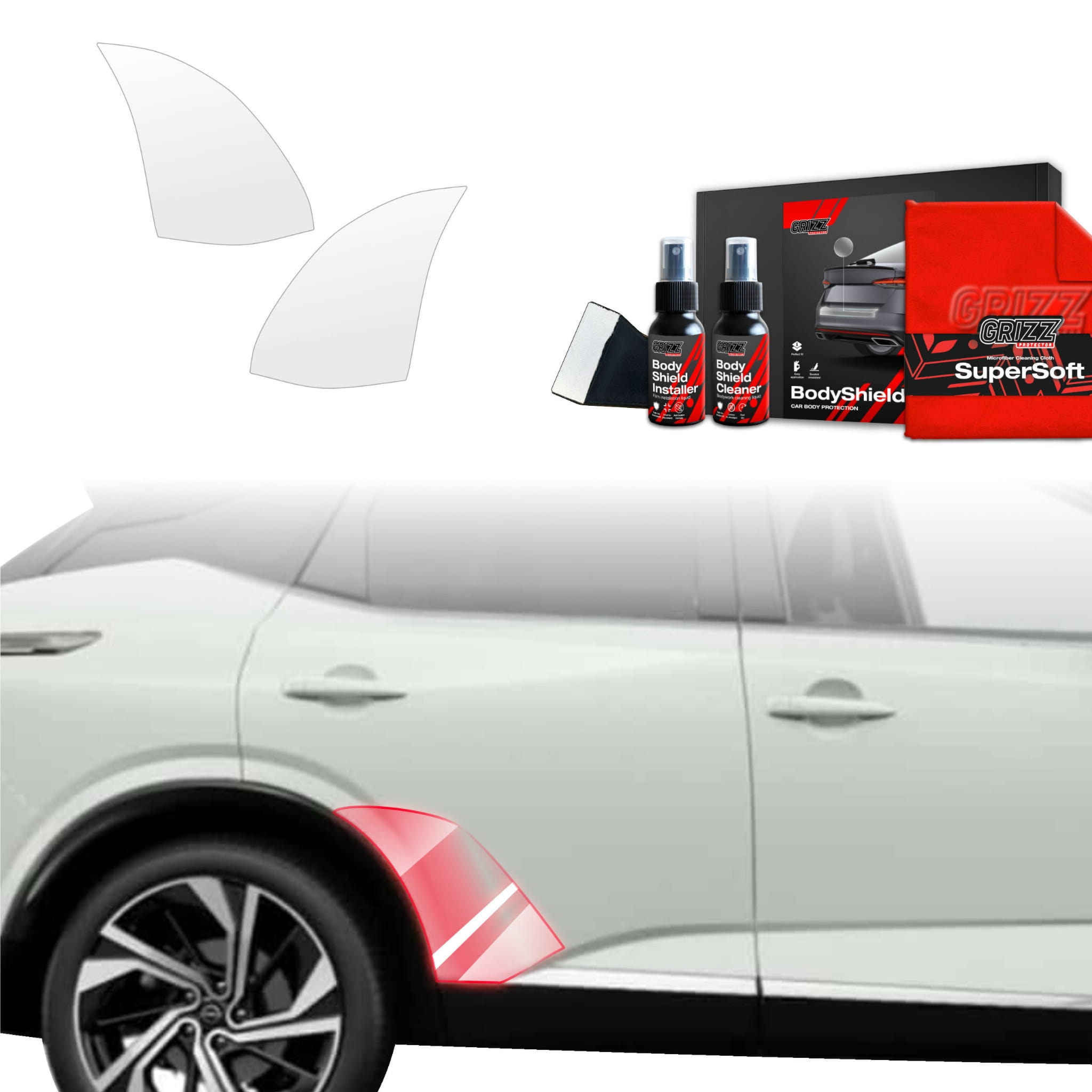 2w1 Folia ochronna Grizz Protector na nadkola do Nissan Qashqai 3 Facelift (2024-2026)