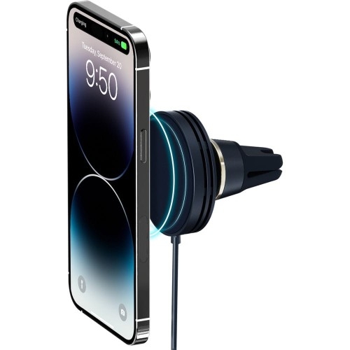 Image of Uchwyt samochodowy magnetyczny iOttie Velox Mini MagSafe do iPhone na kratkę, czarny