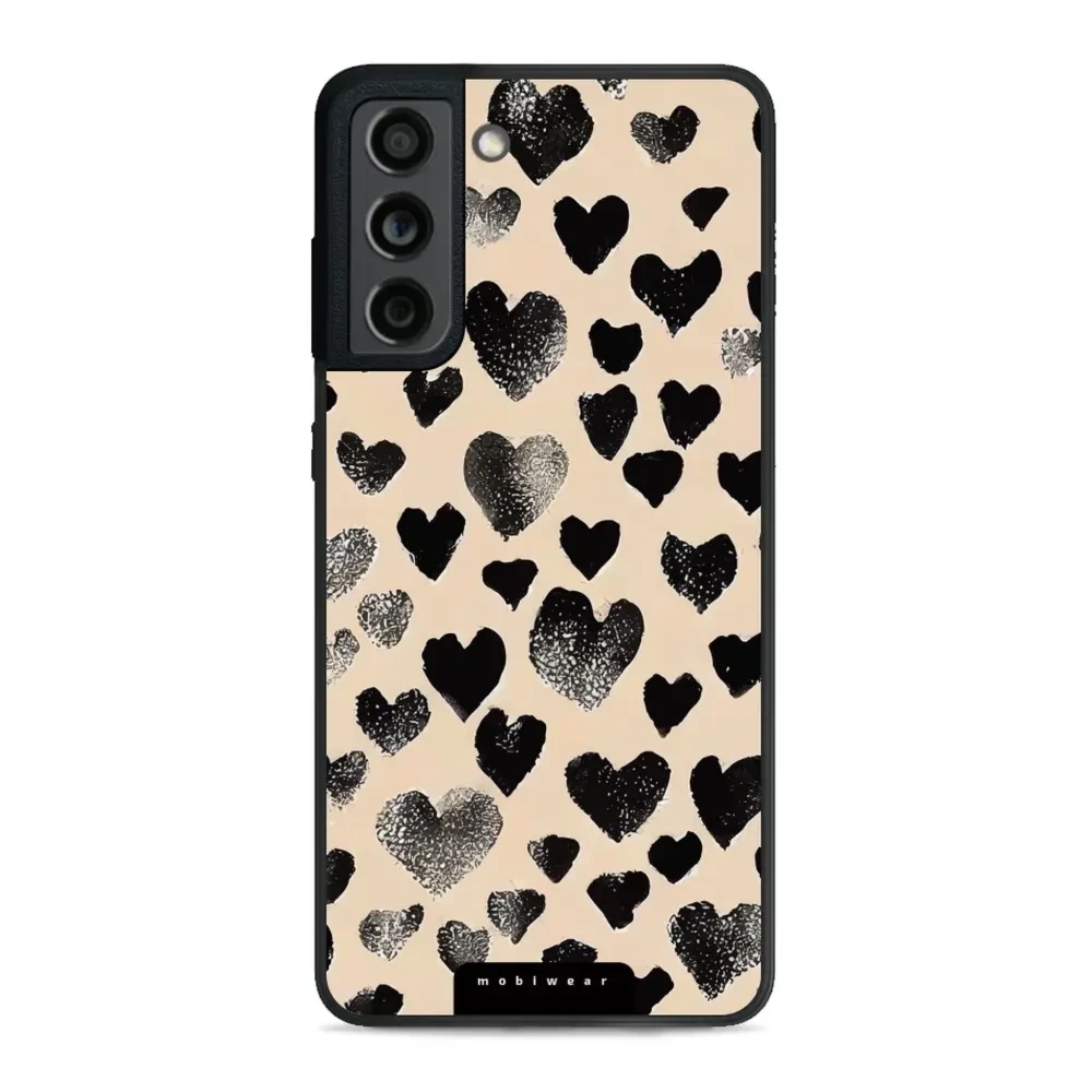 Etui ochronne do Galaxy S21 FE, Mobiwear Glossy Case, beżowa miłość