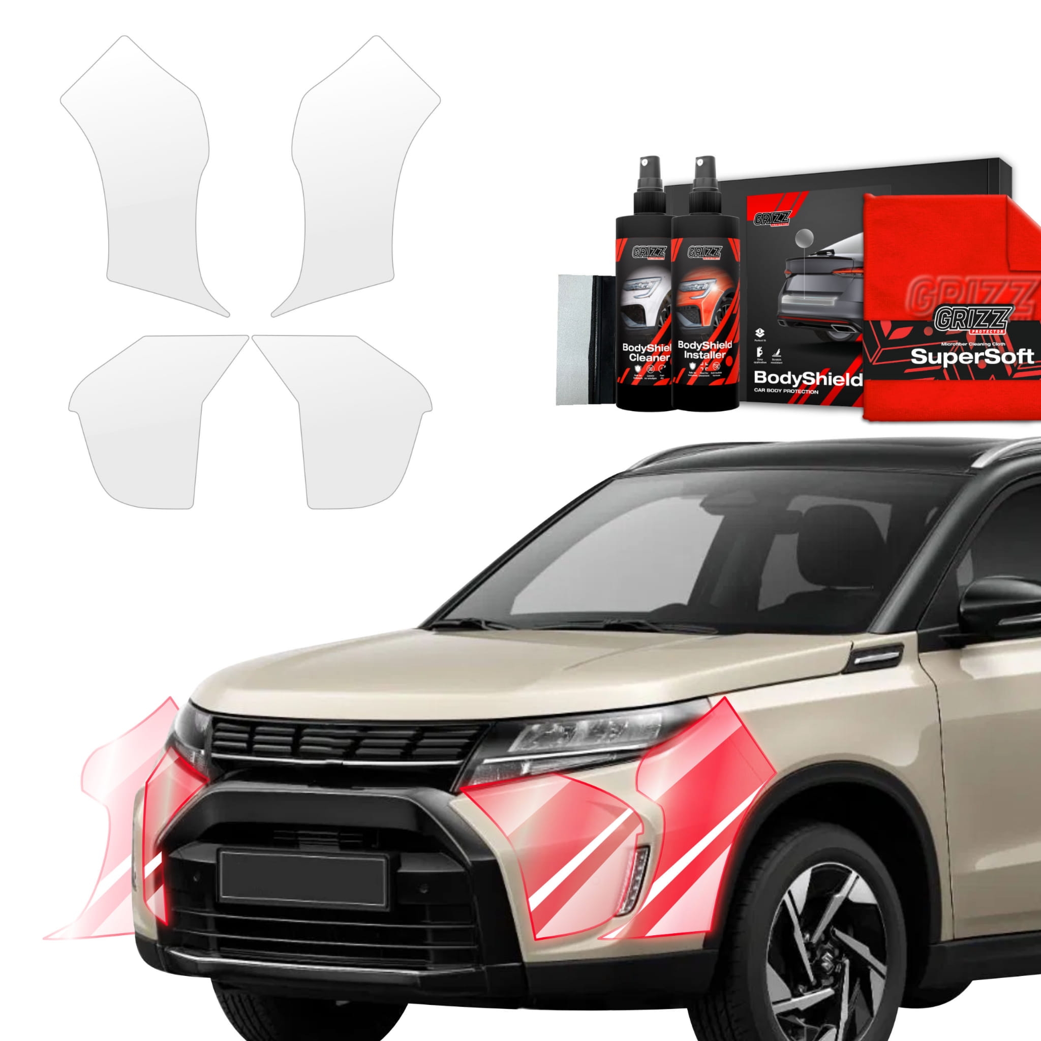 4w1 Folia ochronna Grizz Protector na zderzak do Suzuki Vitara Facelift (2024-2026)