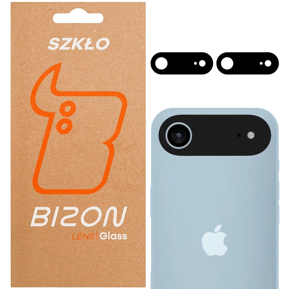 Szkło na aparat Bizon Glass Lens do iPhone Air, 2 sztuki