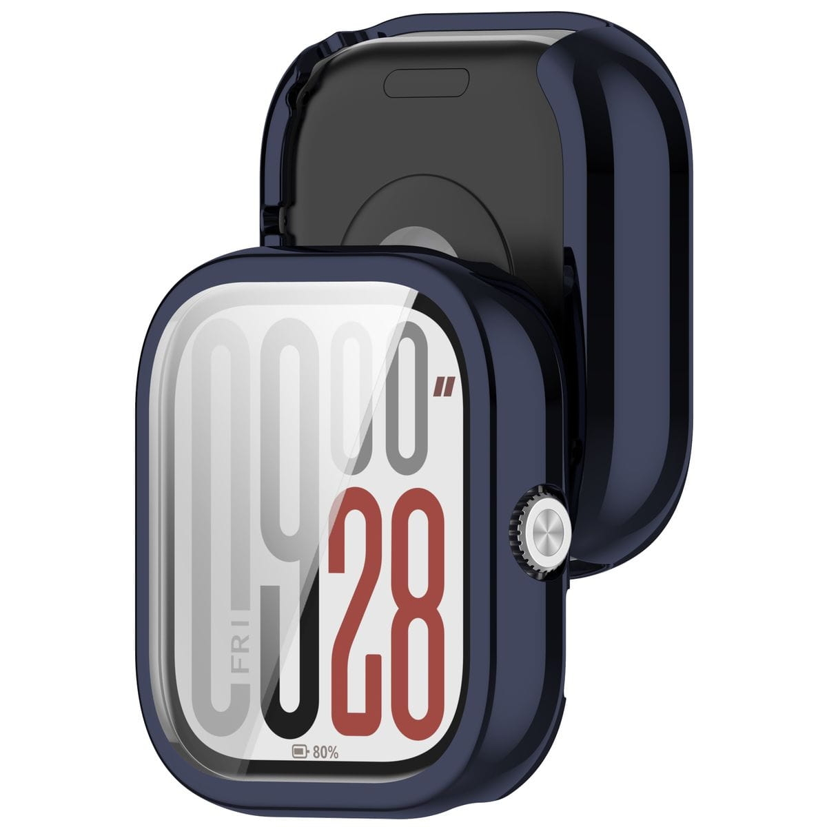 Image of Etui z osłoną ekranu Bizon Case Watch Felipe do Xiaomi Redmi Watch 5, niebieskie