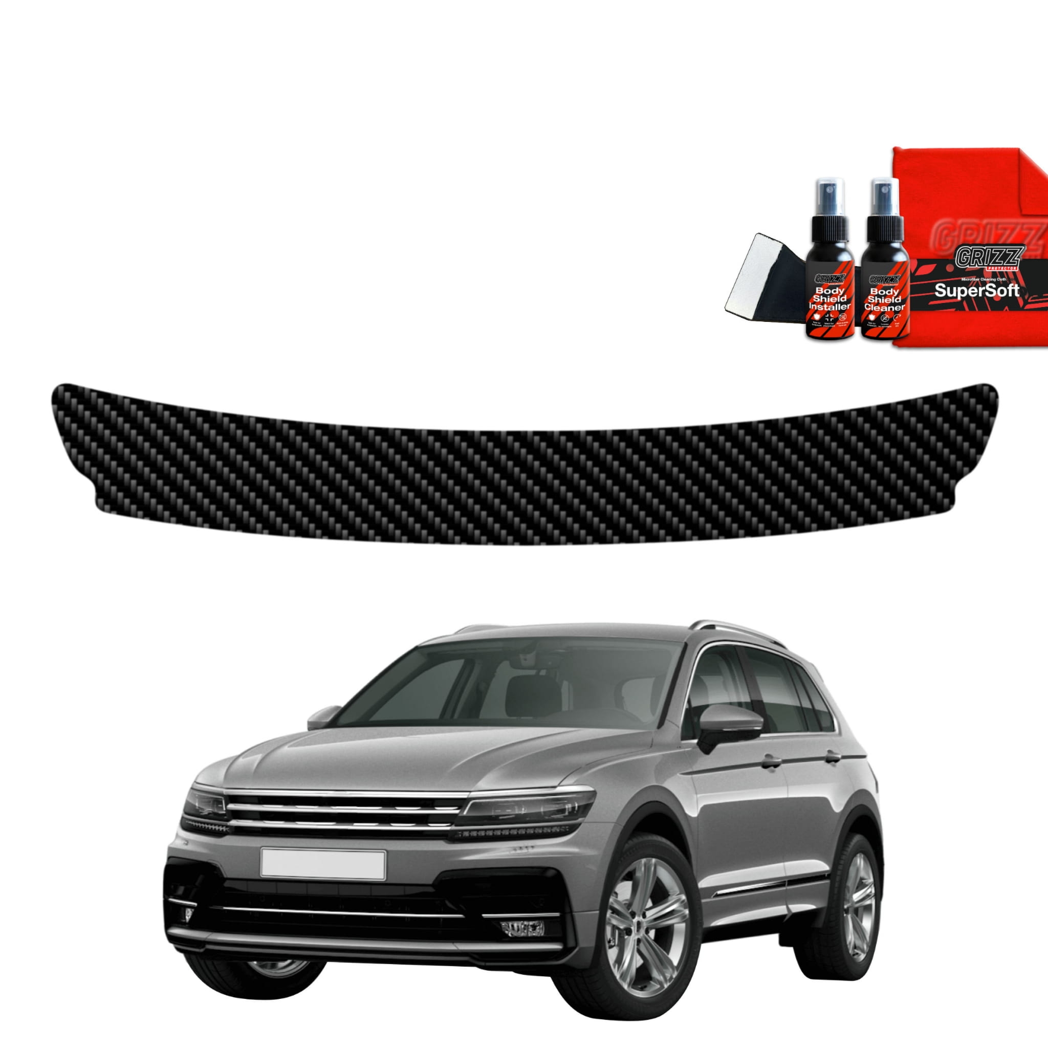 Folia karbonowa Grizz Protector na próg bagażnika do Volkswagen Tiguan 2 (2016-2020)