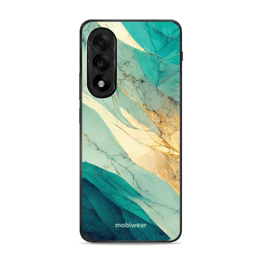 Etui ochronne do OnePlus Nord 5, Mobiwear Glossy Case, turkusowy marmur