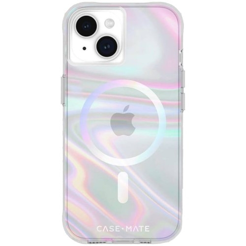 Image of Etui Case-Mate Soap Bubble z MagSafe do iPhone 15, wielokolorowe