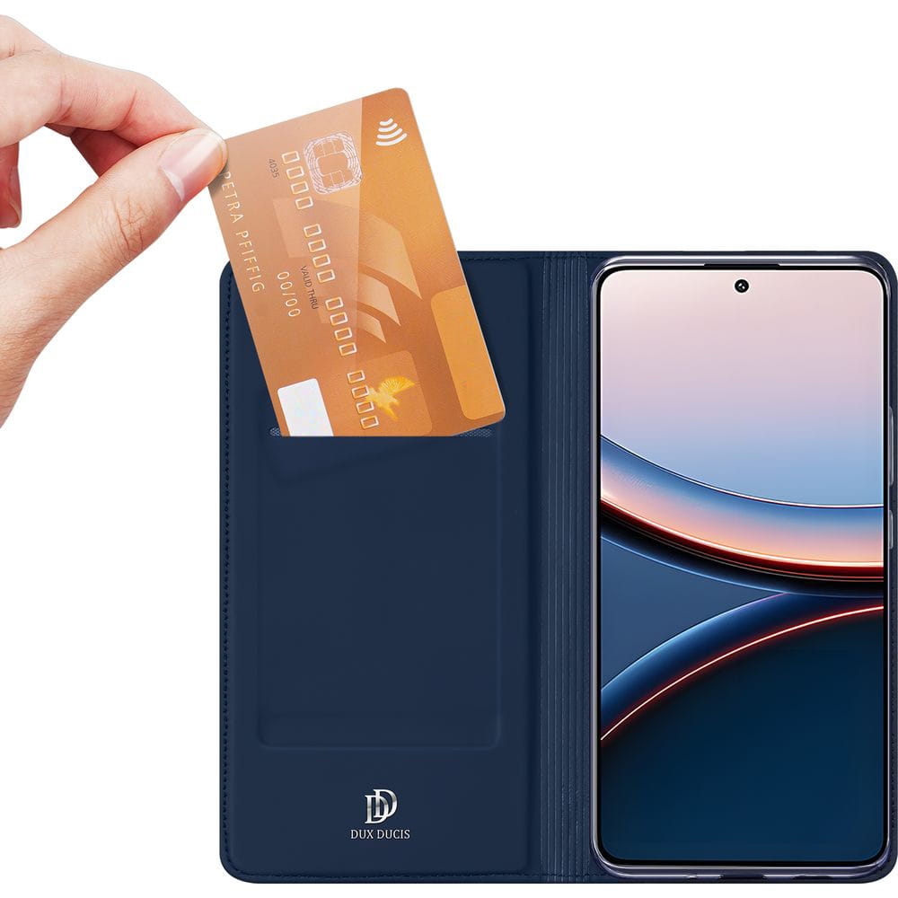 Image of Etui z klapką Dux Ducis Skin Pro do Xiaomi POCO F7 Ultra, granatowe