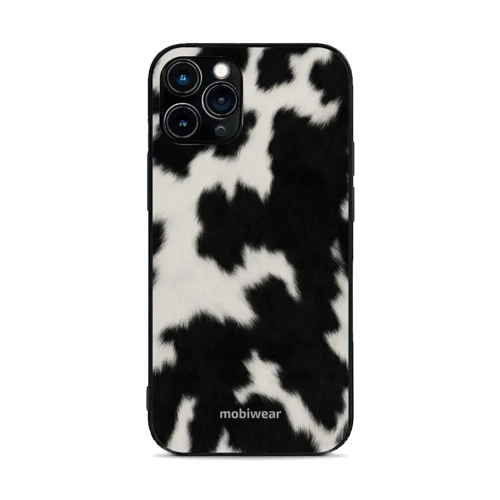 Etui ochronne do iPhone 11 Pro, Mobiwear Glossy Case, krowie futerko