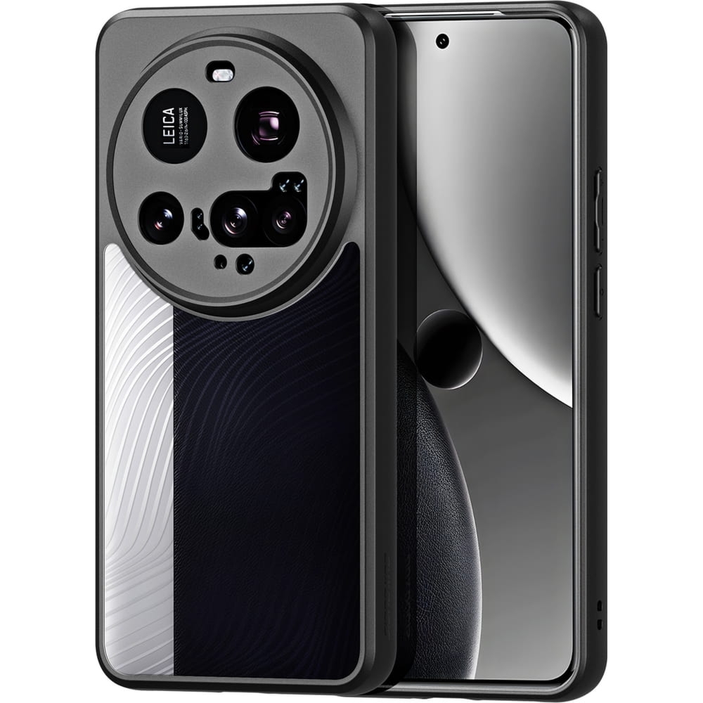 Etui Dux Ducis AIMO do Xiaomi 15 Ultra, przezroczyste z czarną ramką