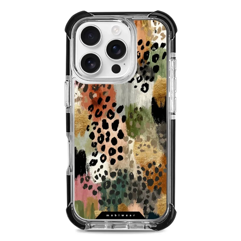 Etui ochronne do iPhone 16 Pro do MagSafe, Mobiwear Elite Bumper, malownicze cętki