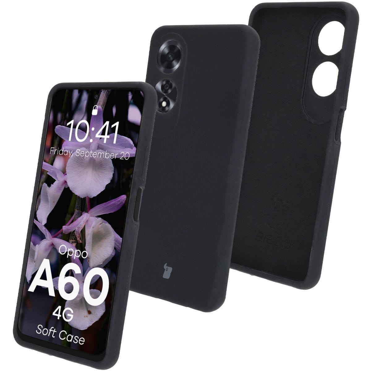 Silikonowe etui Bizon Soft Case do Oppo A60 4G, czarne