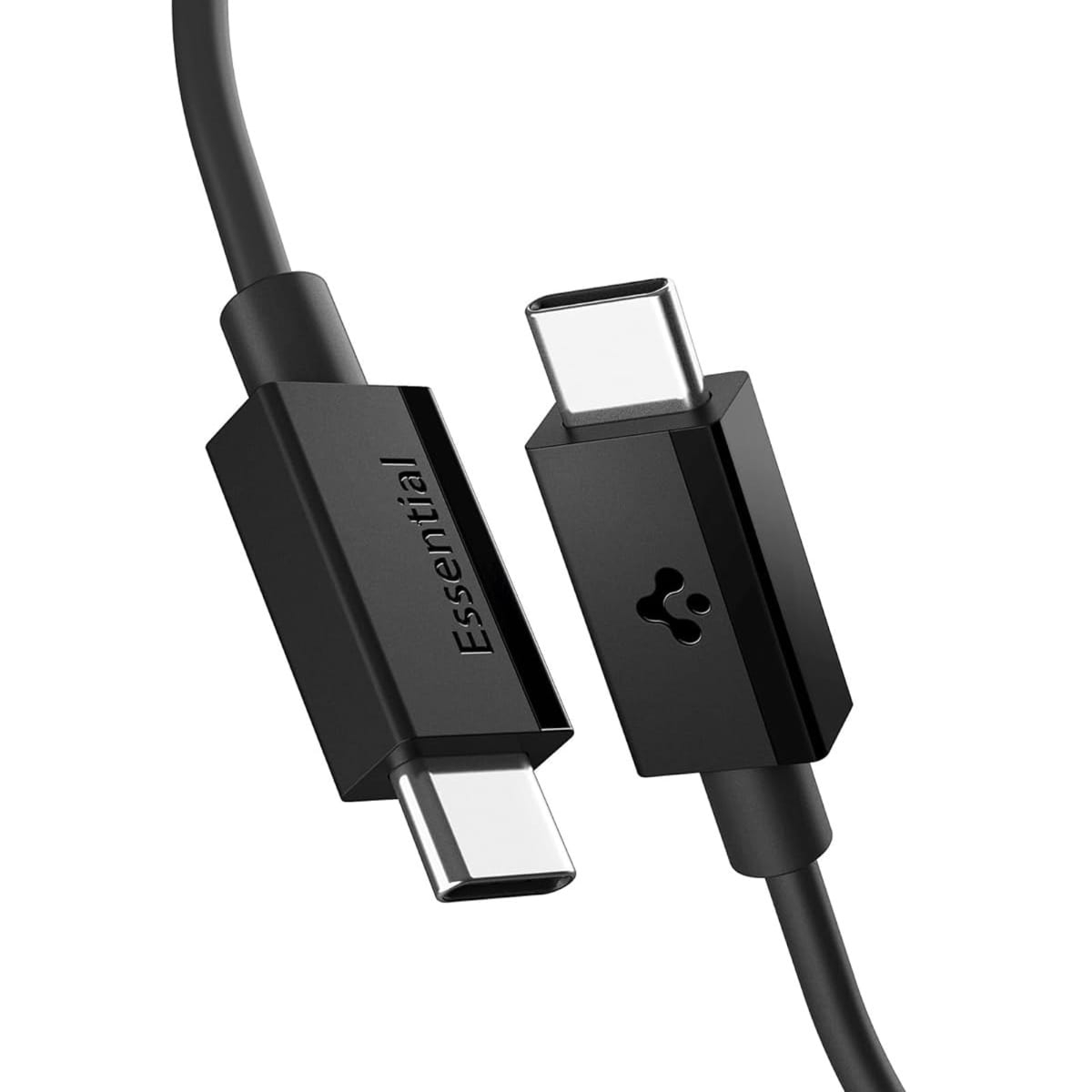 Kabel Spigen Essential DuraBend EB6010CC USB-C do USB-C 60W, 1 m, czarny