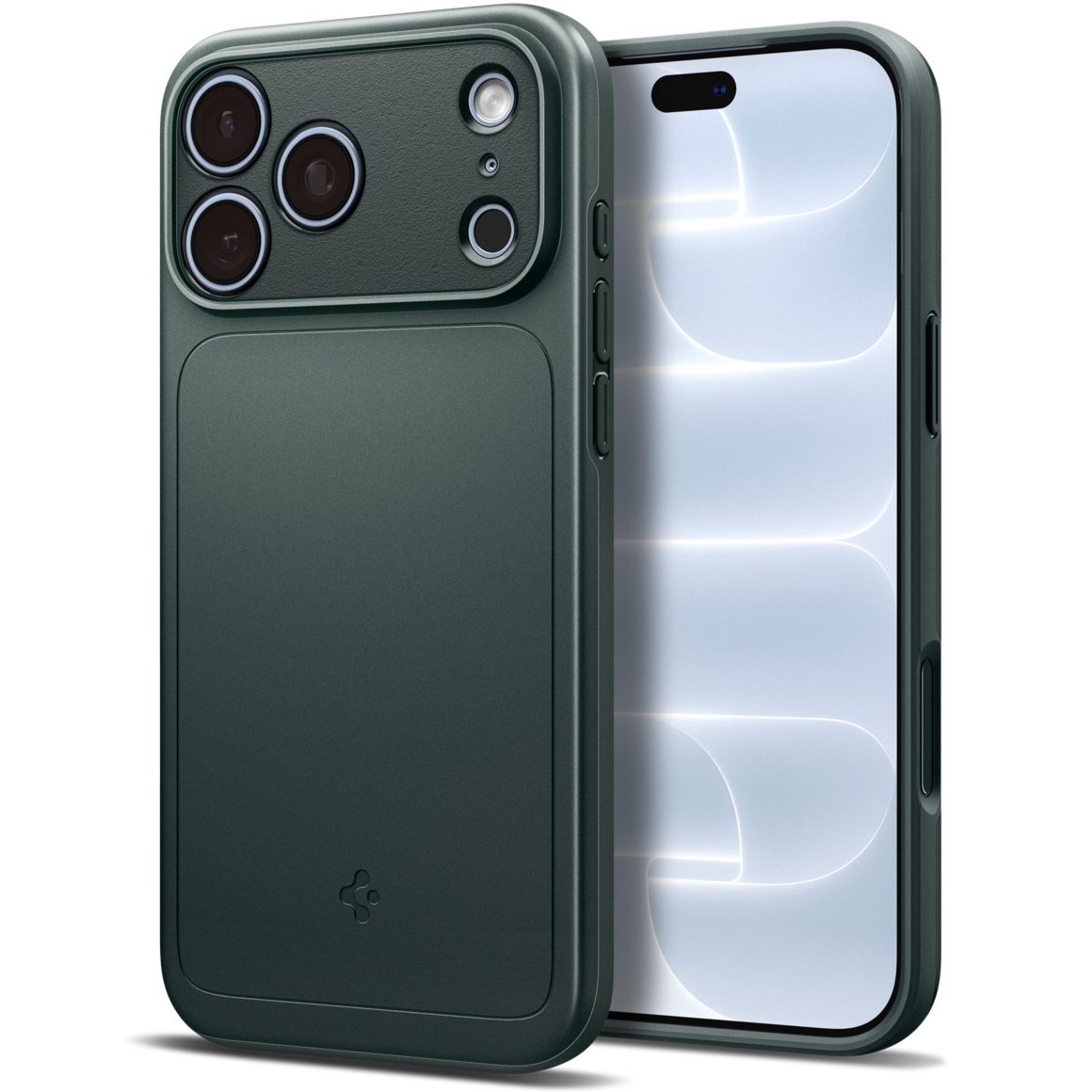 Etui Spigen Thin Fit Mag do MagSafe do iPhone 18 Pro, zielone