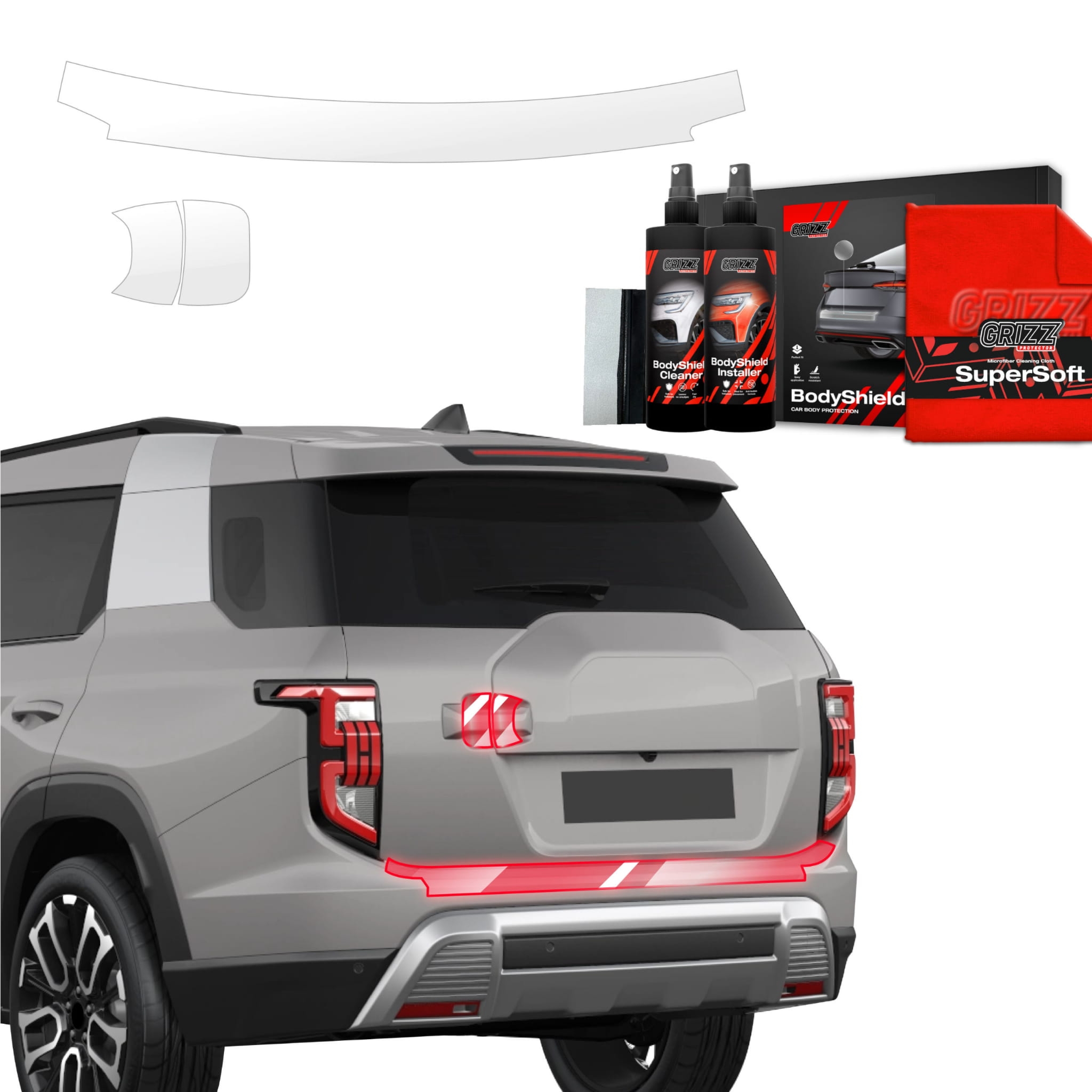 3w1 Folia ochronna Grizz Protector na bagażnik i klamki do SsangYong Torres (2024-2026)