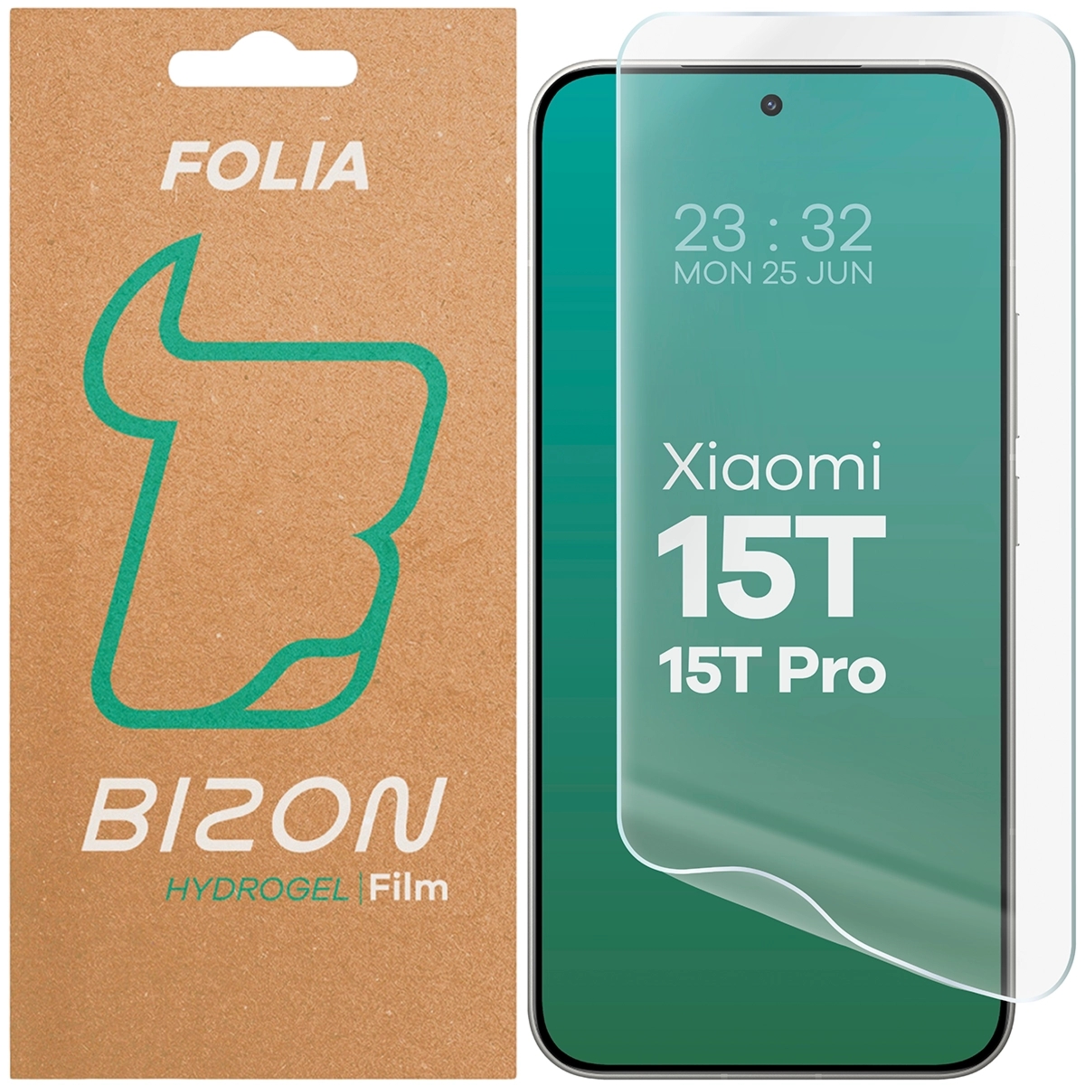 Folia hydrożelowa na ekran Bizon Film Hydrogel Front do Xiaomi 15T / 15T Pro, 1 sztuka