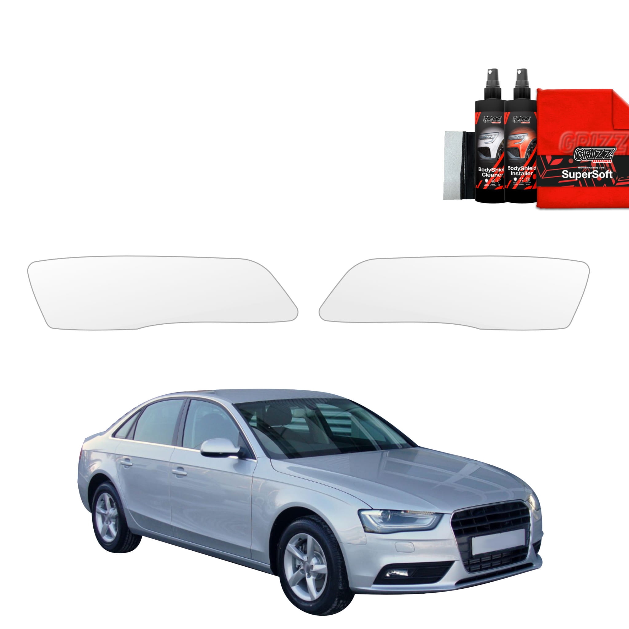 2w1 Folia ochronna na lampy Grizz Protector do Audi A4 B8 Sedan Facelifting (2011-2015)
