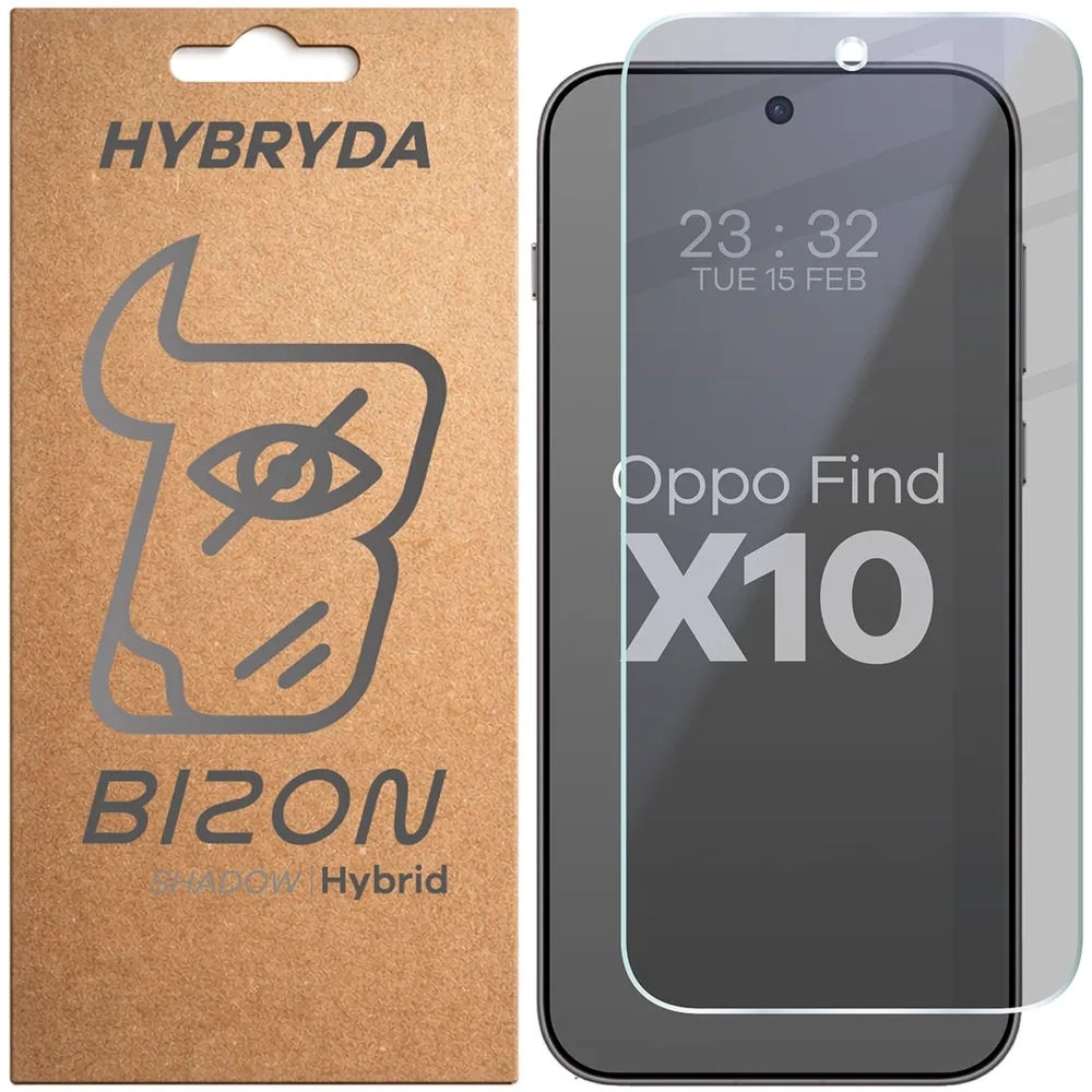 Prywatyzujące szkło hybrydowe Bizon Hybrid Shadow do OPPO Find X10, matowe