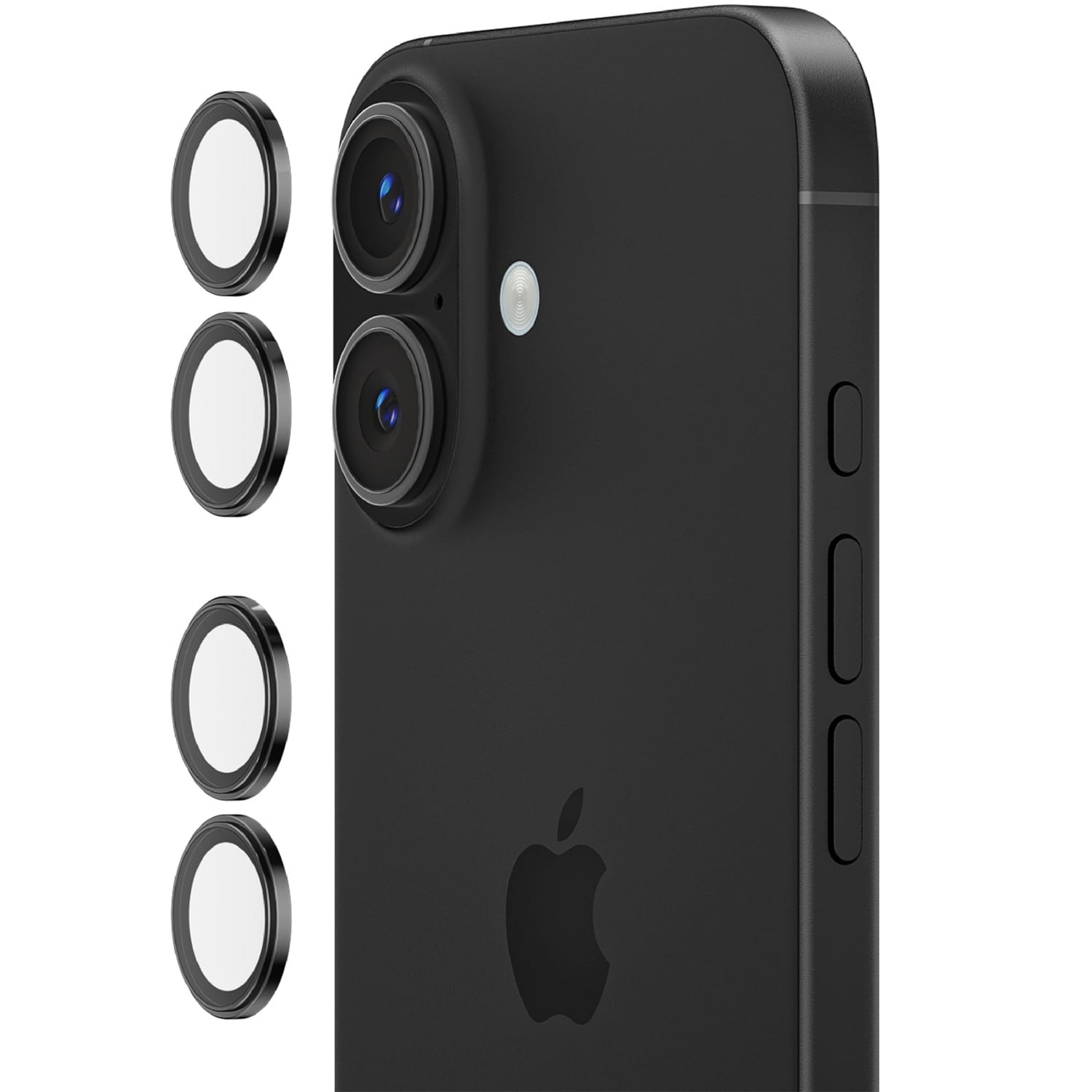 Szkło na aparat Belkin SF TG Camera Lens 2-Pack do iPhone 17 / 16 / 16 Plus, z aplikatorem, czarne