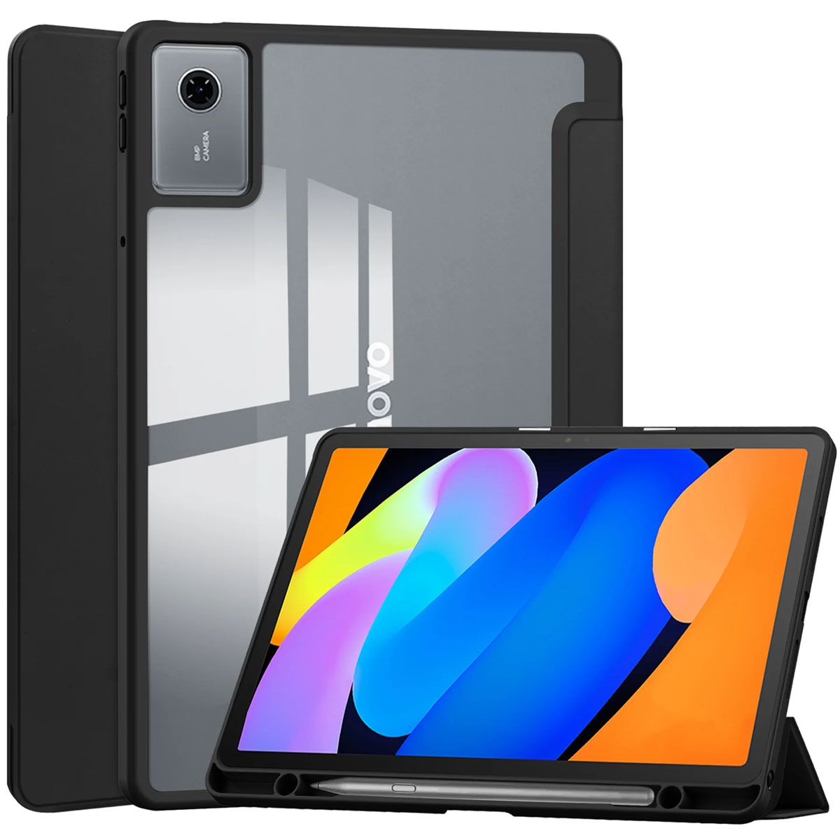 Etui z klapką Bizon Case Tab Clear Matt do Lenovo Idea Tab 11, czarne