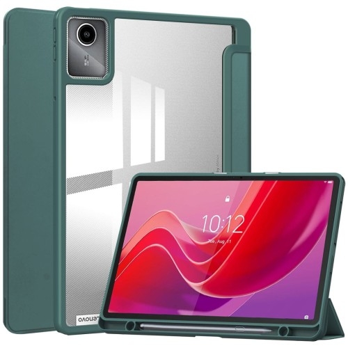 Image of Etui Bizon Case Tab Clear Matt do Lenovo Tab M11 1 gen., ciemnozielone