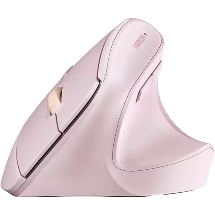 Ergonomiczna mysz bezprzewodowa, Ugreen M571, USB 2.4GHz, różowa