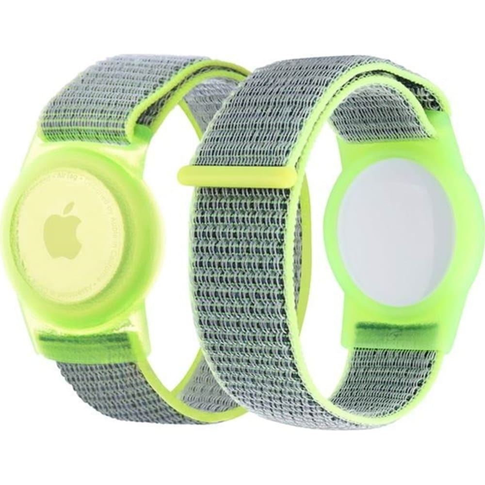 Etui / Pasek Mobile Origin AirTag Strap do Apple AirTag,  zielony neonowy