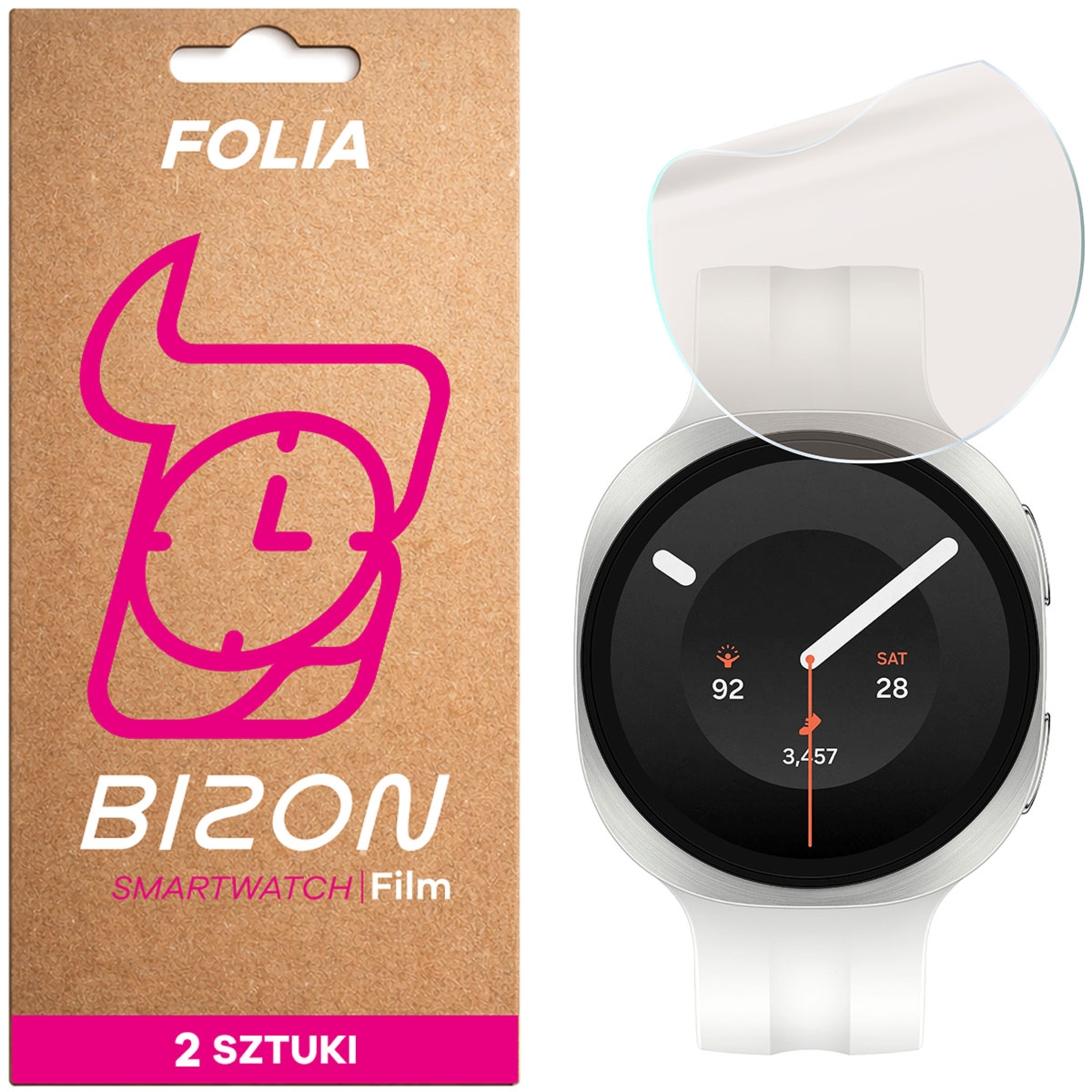 Folia matowa Bizon Watch Film Matte Duo do Galaxy Watch 9 40 mm, 2 sztuki