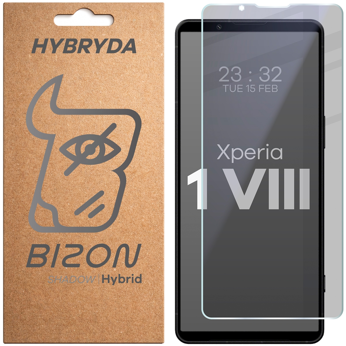 Prywatyzujące szkło hybrydowe Bizon Hybrid Shadow do Sony Xperia 1 VIII, matowe