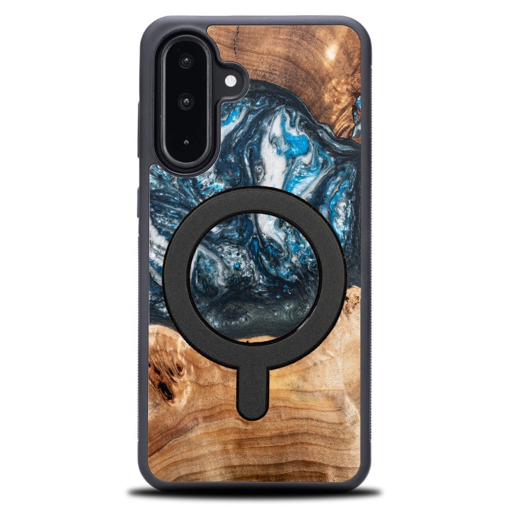 Drewniane etui do Galaxy A56 5G, Bewood Unique Planets Ziemia do MagSafe
