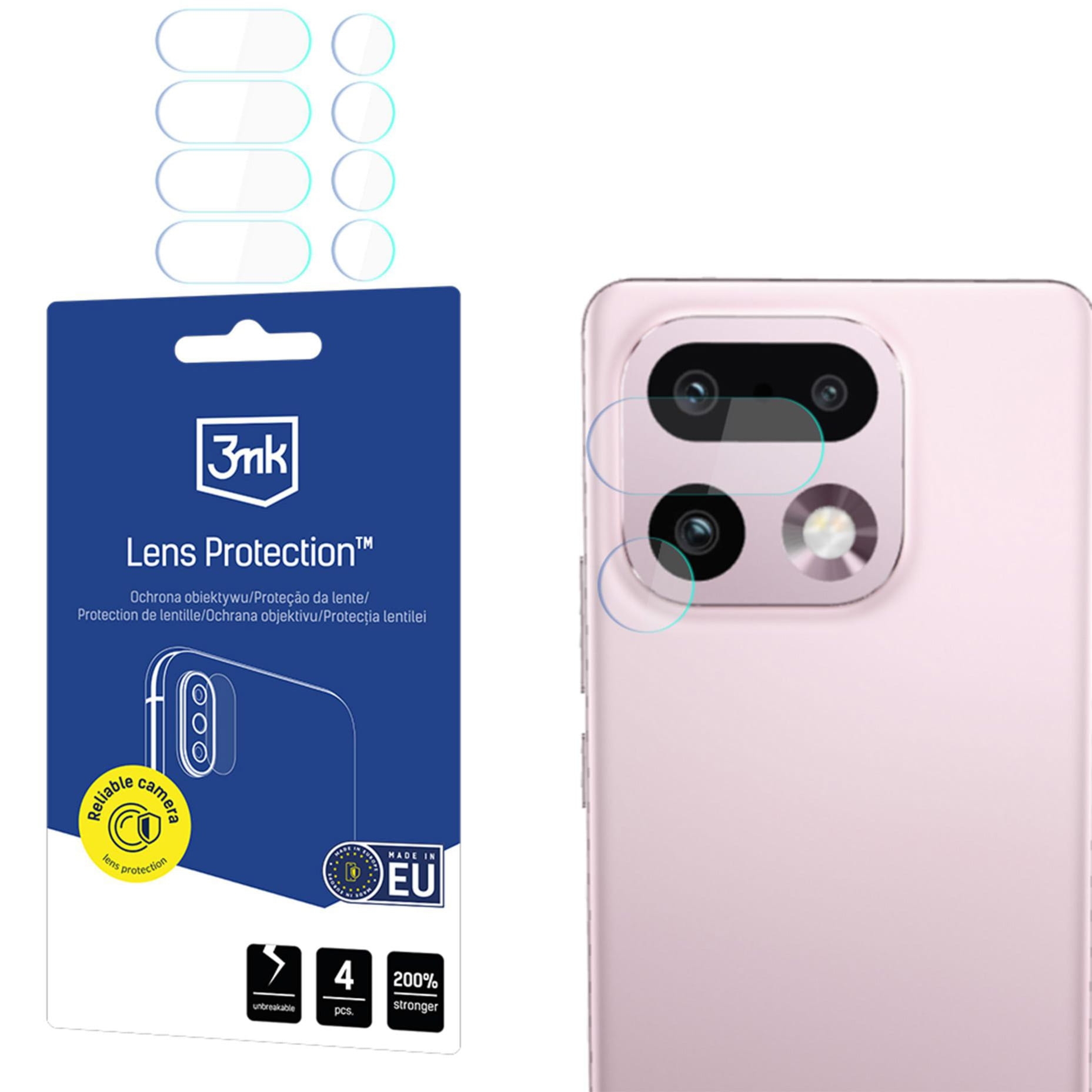 Osłona na aparat 3mk Lens Protection do Realme 16 Pro Plus 5G, 4 zestawy
