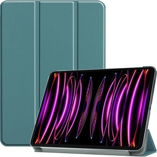Image of Etui Bizon Case Tab Croc do Apple iPad Pro 12.9 2022/2021/2020/2018, ciemnozielone