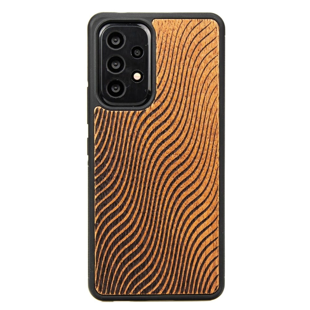 Image of Drewniane etui do Galaxy A33 5G, Bewood Fale Merbau