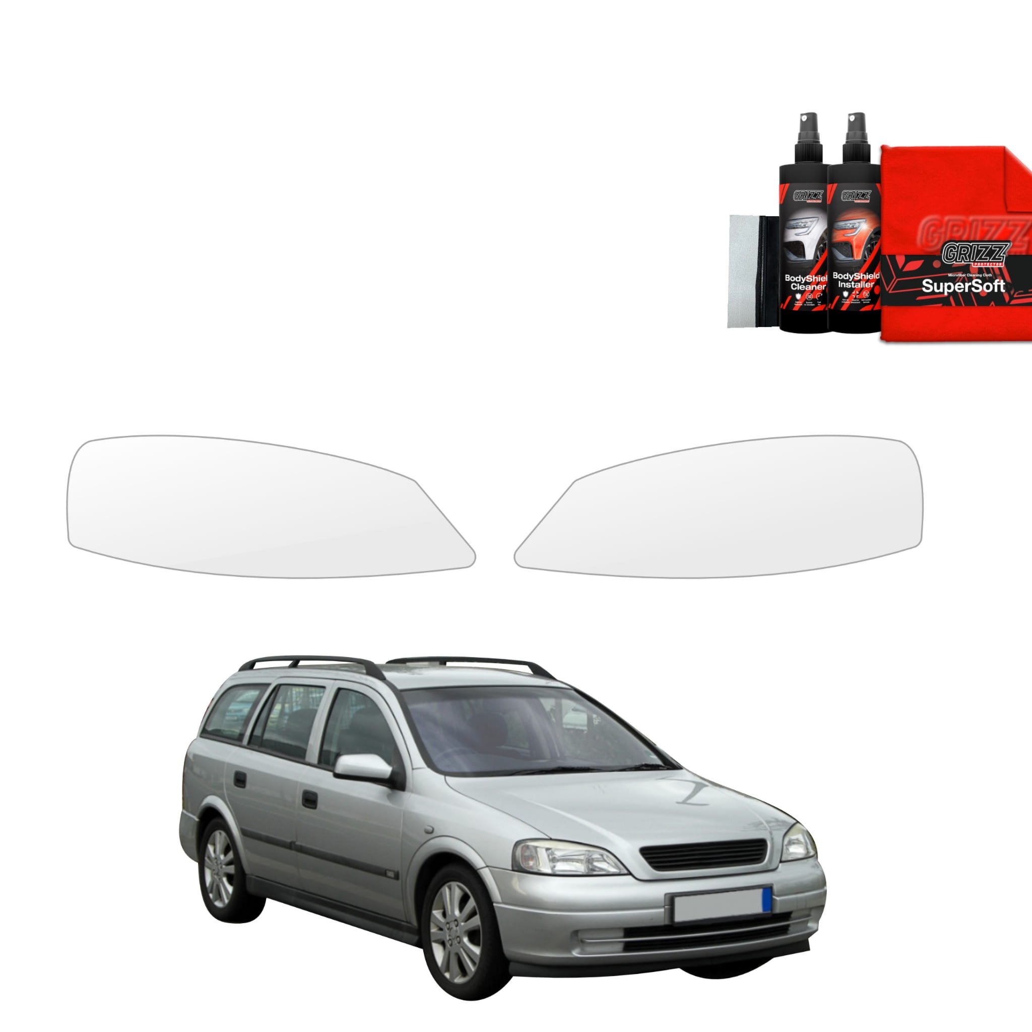 2w1 Folia ochronna na lampy Grizz Protector do Opel Astra G Kombi (1998-2009)