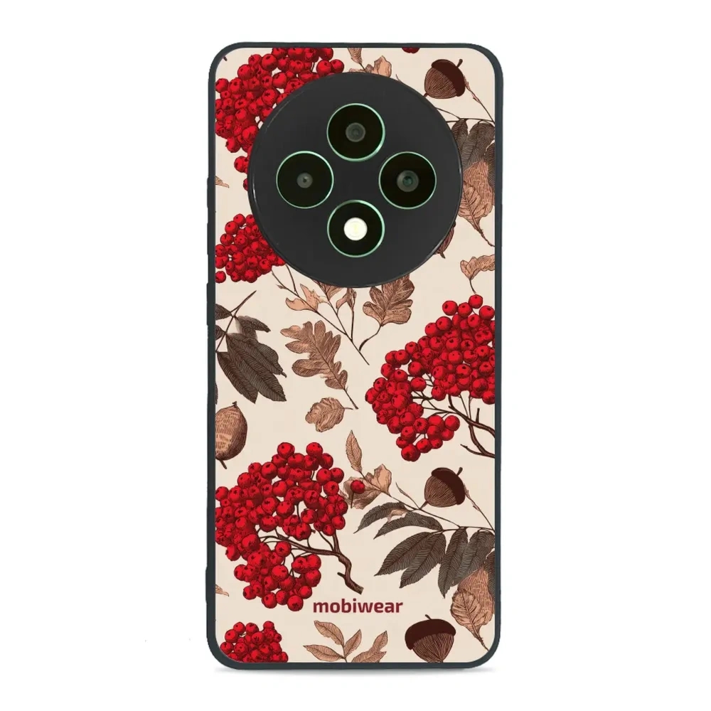 Etui ochronne do OPPO Reno12 F, Mobiwear Glossy Case, jarzębina na ecru