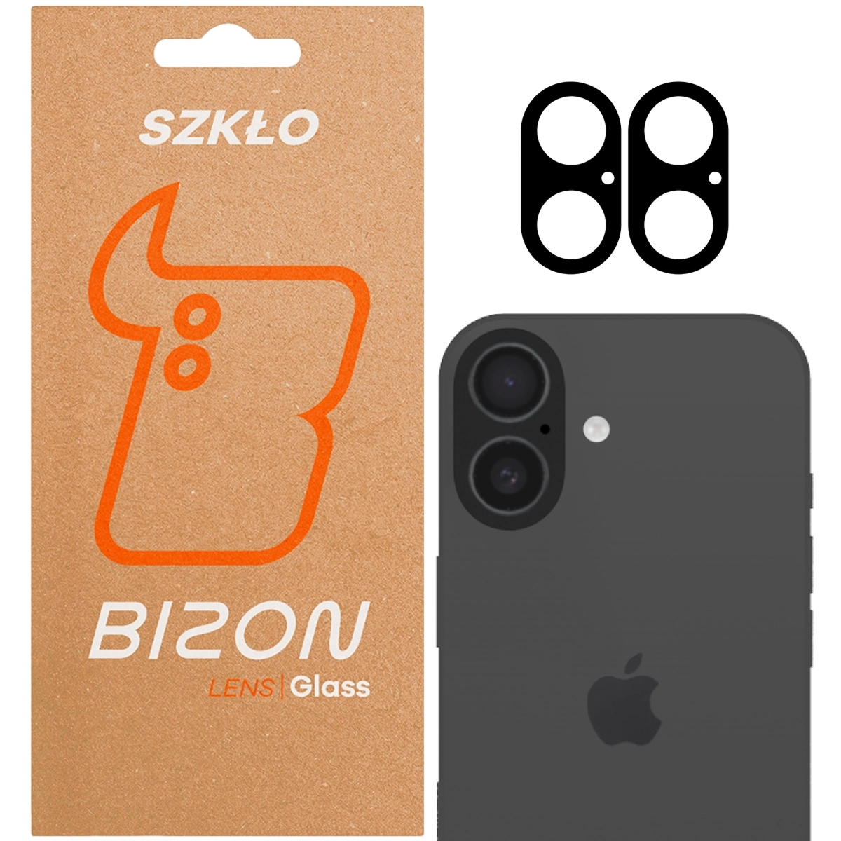 Szkło na aparat Bizon Glass Lens do iPhone 17, 2 sztuki