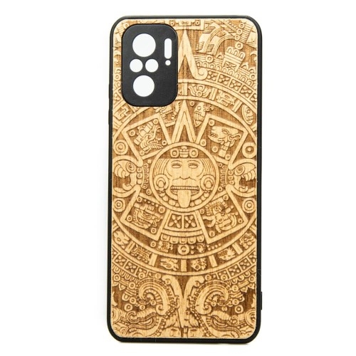 Image of Drewniane etui Bewood do Xiaomi Redmi Note 10 / 10s KALENDARZ AZTECKI ANIEGRE