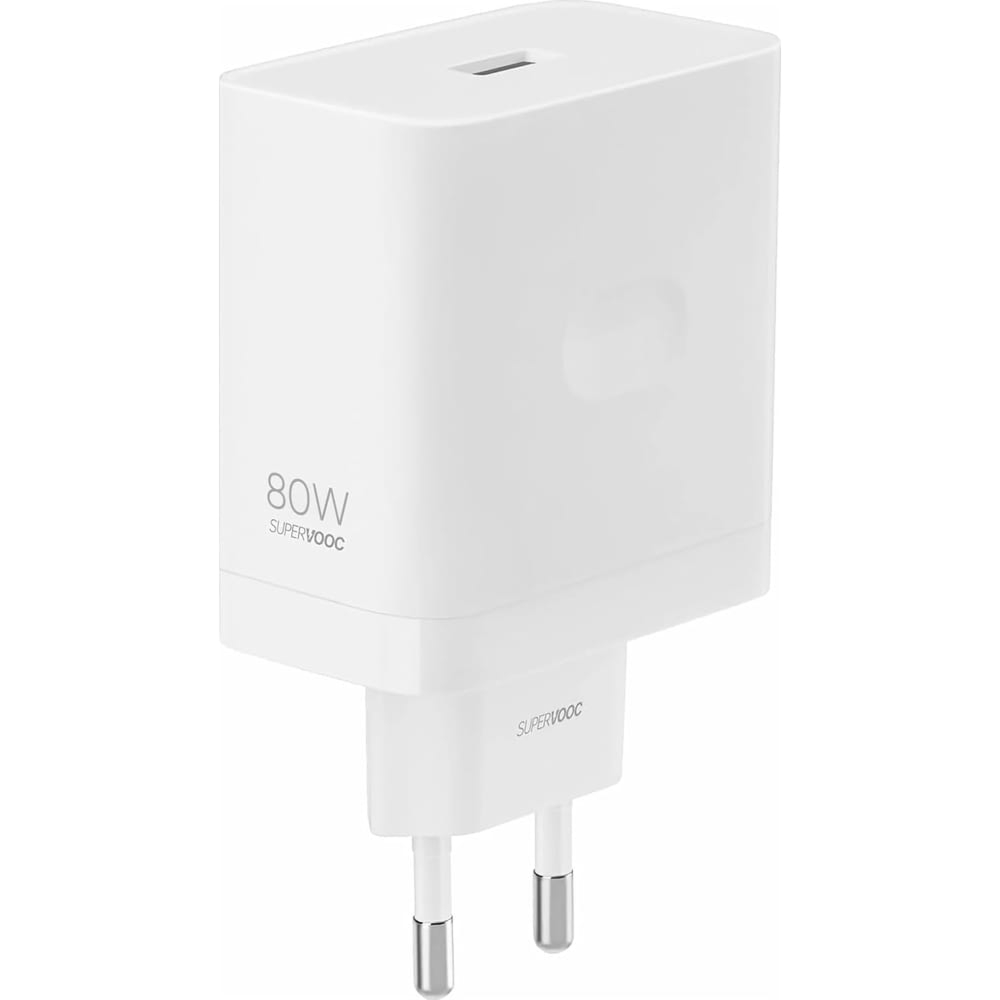Ładowarka sieciowa USB-A 80W, Realme SuperVOOC Charger, biała