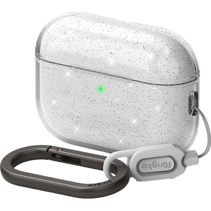 Etui Ringke Air do Apple AirPods Pro 3, przezroczyste z brokatem