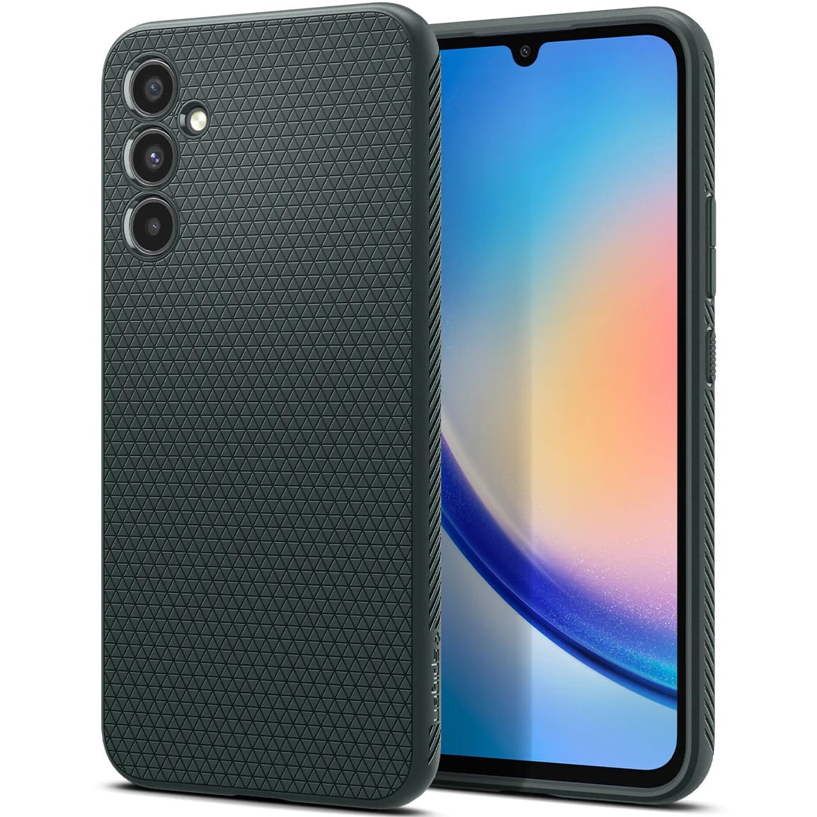 Image of Etui Spigen Liquid Air do Galaxy A34 5G, zielone