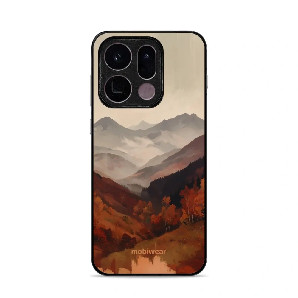 Etui ochronne do OPPO Find X9, Mobiwear Glossy Case, mglista dolina w górach