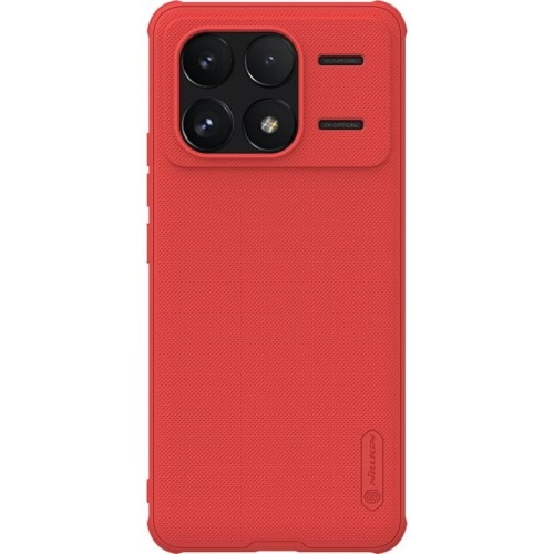 Image of Etui Nillkin Super Frosted Shield Pro do Xiaomi POCO F6 Pro / Redmi K70 Pro / K70, czerwone