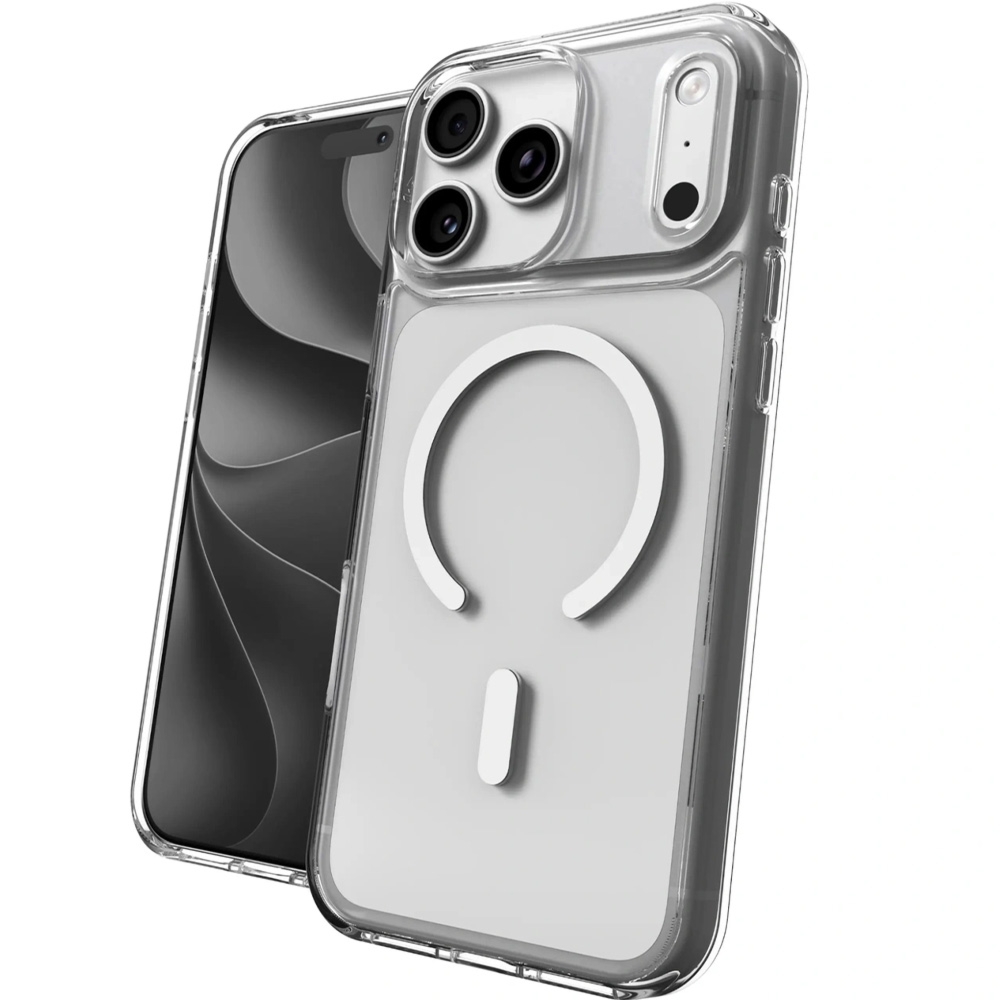 Etui ZAGG Crystal Palace Snap Lite do MagSafe do iPhone 18 Pro Max / 17 Pro Max, przezroczysto-białe