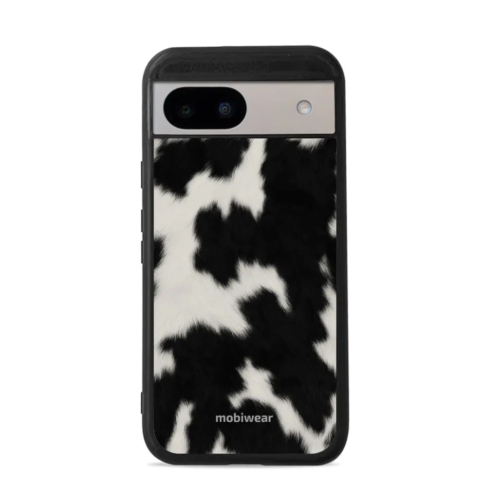 Etui ochronne do Google Pixel 8a, Mobiwear Glossy Case, krowie futerko