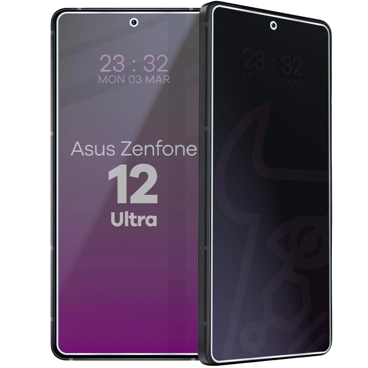 Prywatyzujące szkło hybrydowe Bizon Hybrid Shadow do Asus Zenfone 12 Ultra, matowe
