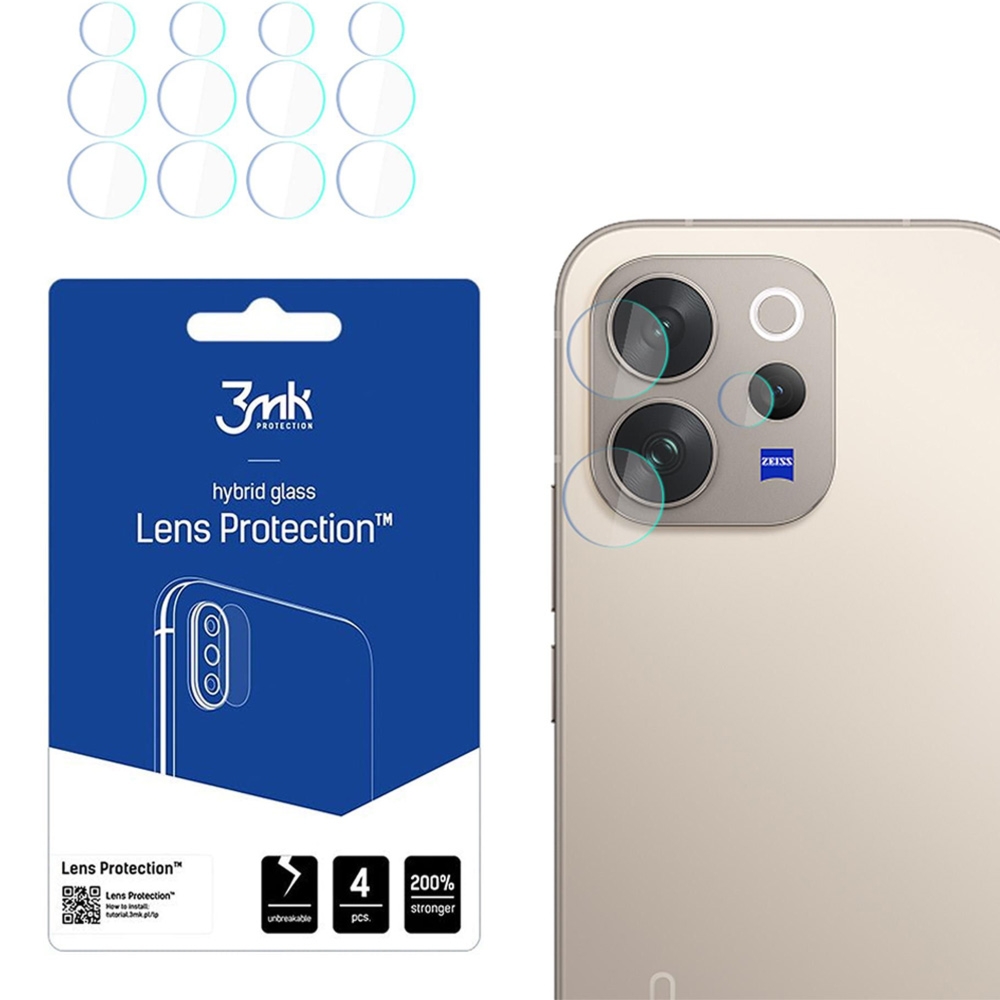 Osłona na aparat 3mk Lens Protection do Vivo V70 5G, 4 zestawy
